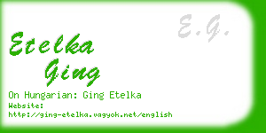 etelka ging business card